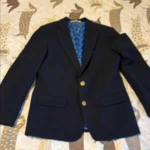 Boys Navy Blazer with Gold Buttons